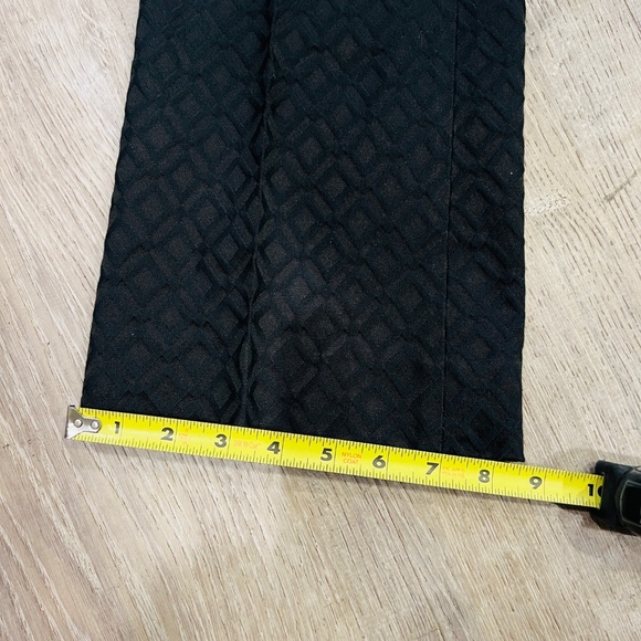 Elie Tahari trouser Pants Women 2 Black Diamond Pattern office geometric pleated - Picture 14 of 17